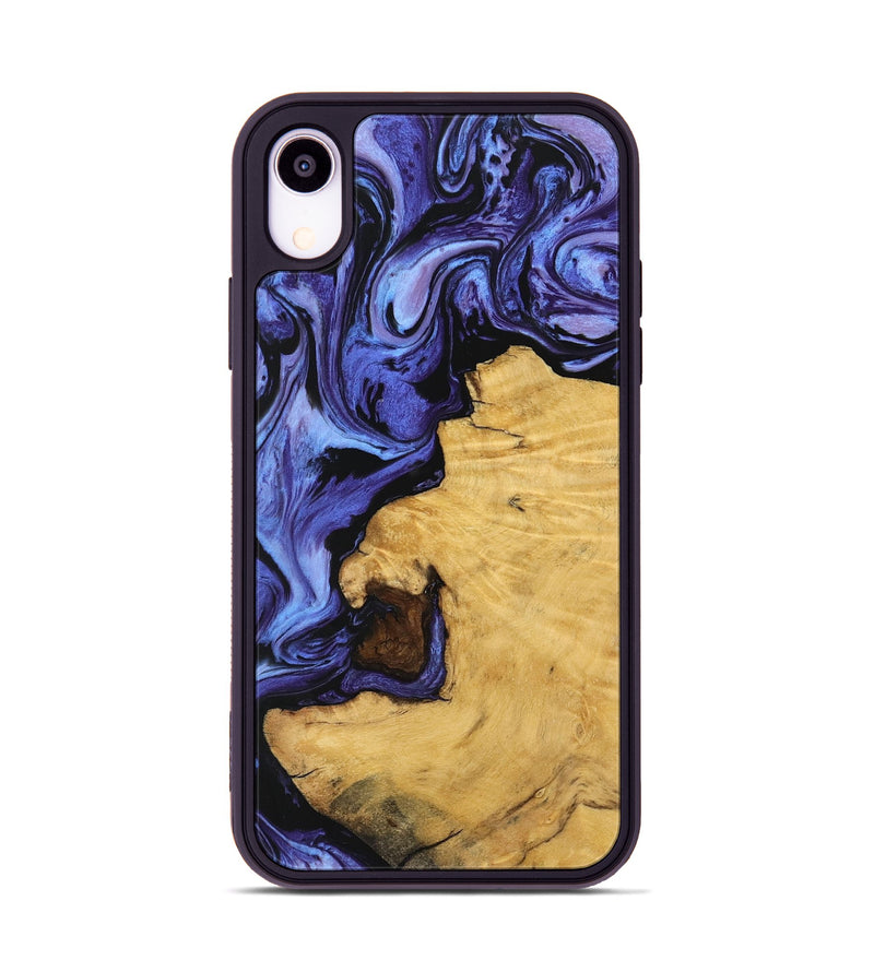 iPhone Xr Wood Phone Case - Dave (Purple, 741375)