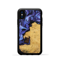 iPhone Xs Wood Phone Case - Dave (Purple, 741375)