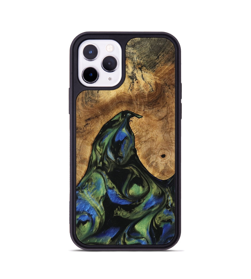 iPhone 11 Pro Wood Phone Case - Cinthia (Green, 741381)