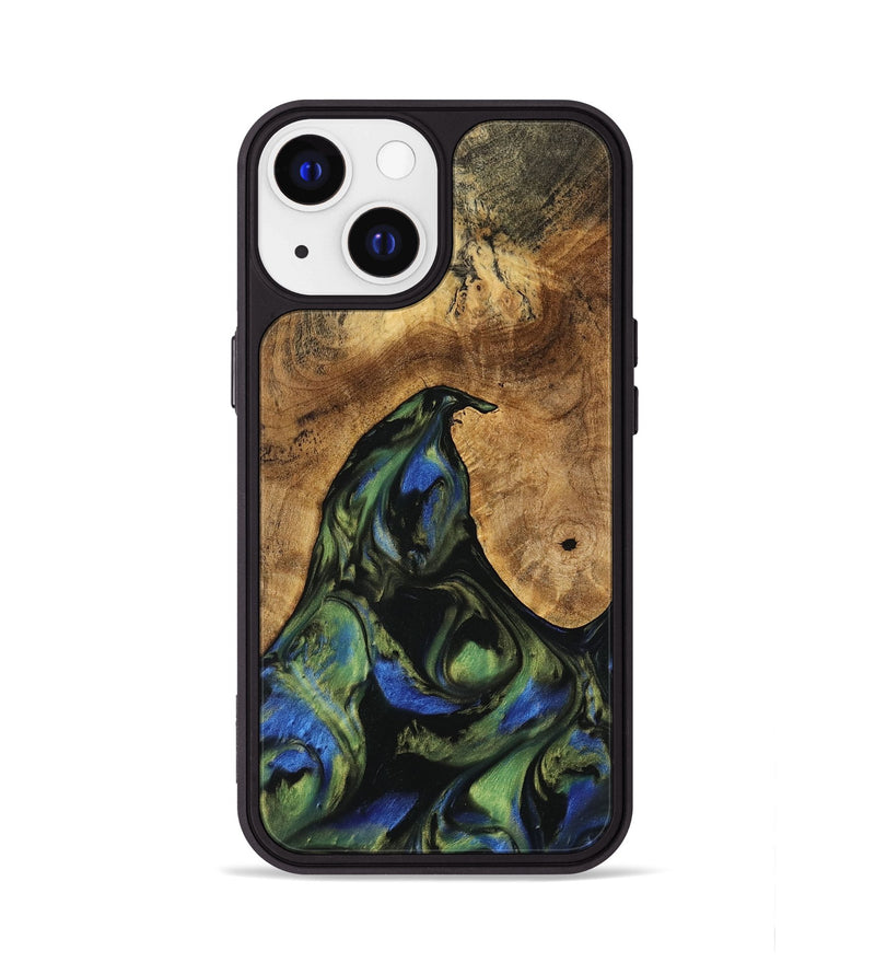 iPhone 13 Wood Phone Case - Cinthia (Green, 741381)