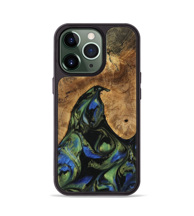 iPhone 13 Pro Wood Phone Case - Cinthia (Green, 741381)