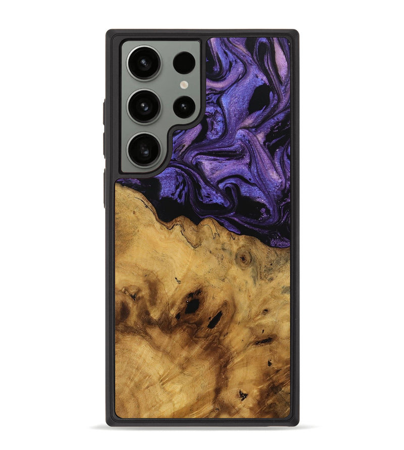 Galaxy S23 Ultra Wood Phone Case - Fabien (Purple, 741384)