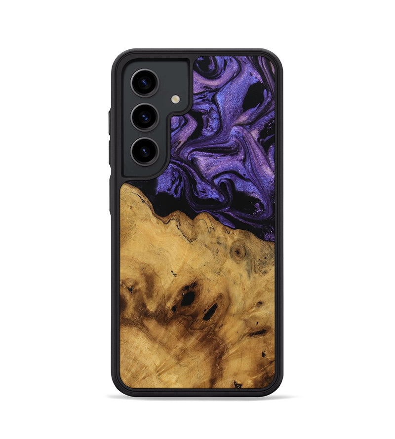 Galaxy S24 Wood Phone Case - Fabien (Purple, 741384)