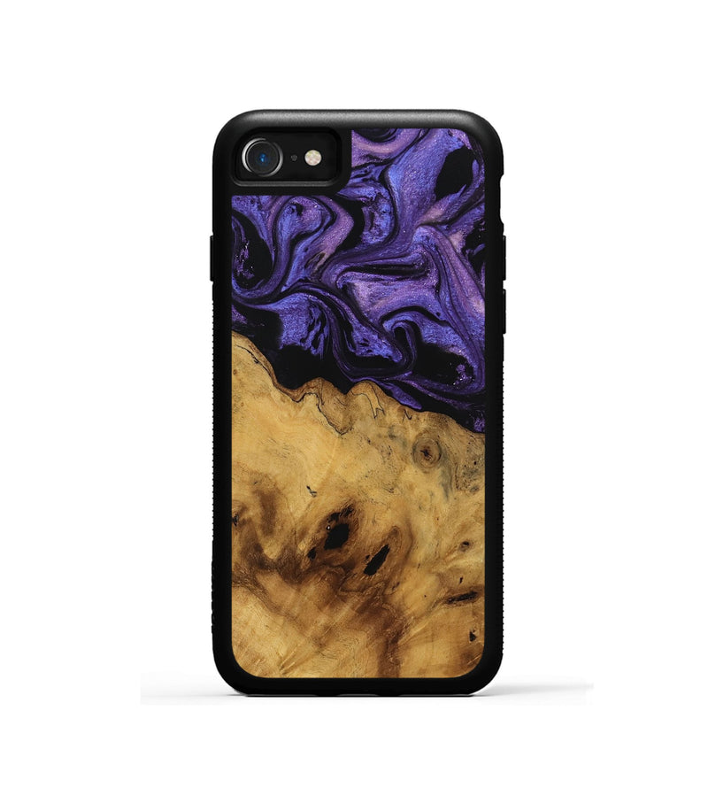 iPhone SE Wood Phone Case - Fabien (Purple, 741384)