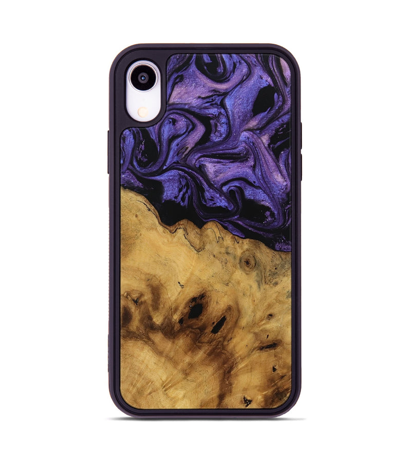 iPhone Xr Wood Phone Case - Fabien (Purple, 741384)