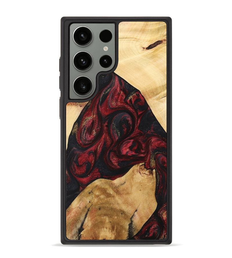 Galaxy S23 Ultra Wood Phone Case - Farouk (Red, 741399)