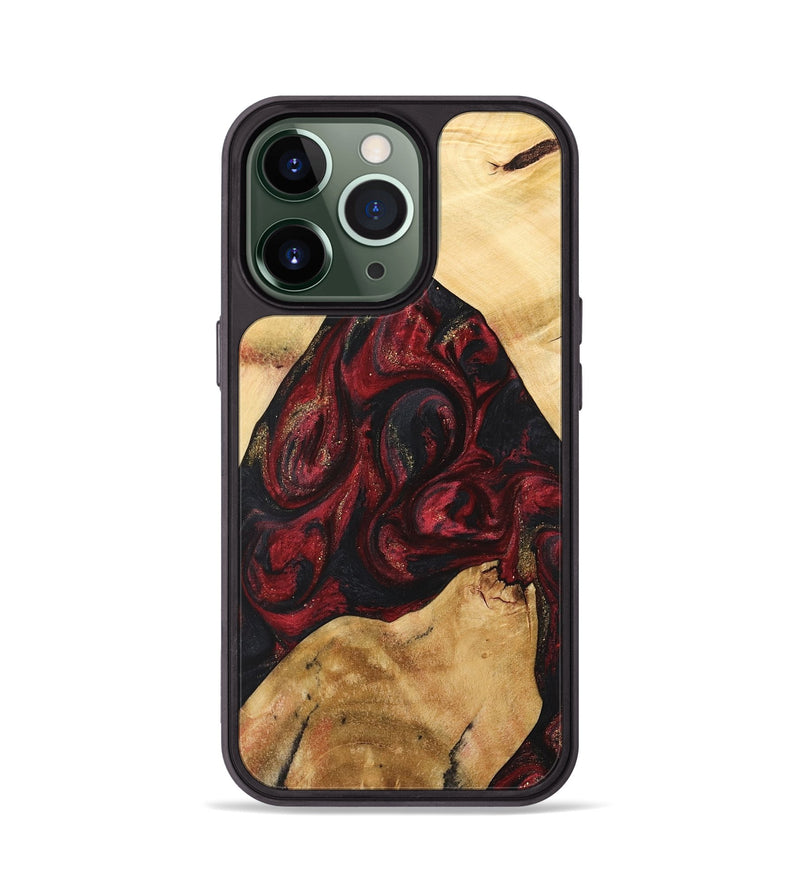 iPhone 13 Pro Wood Phone Case - Farouk (Red, 741399)