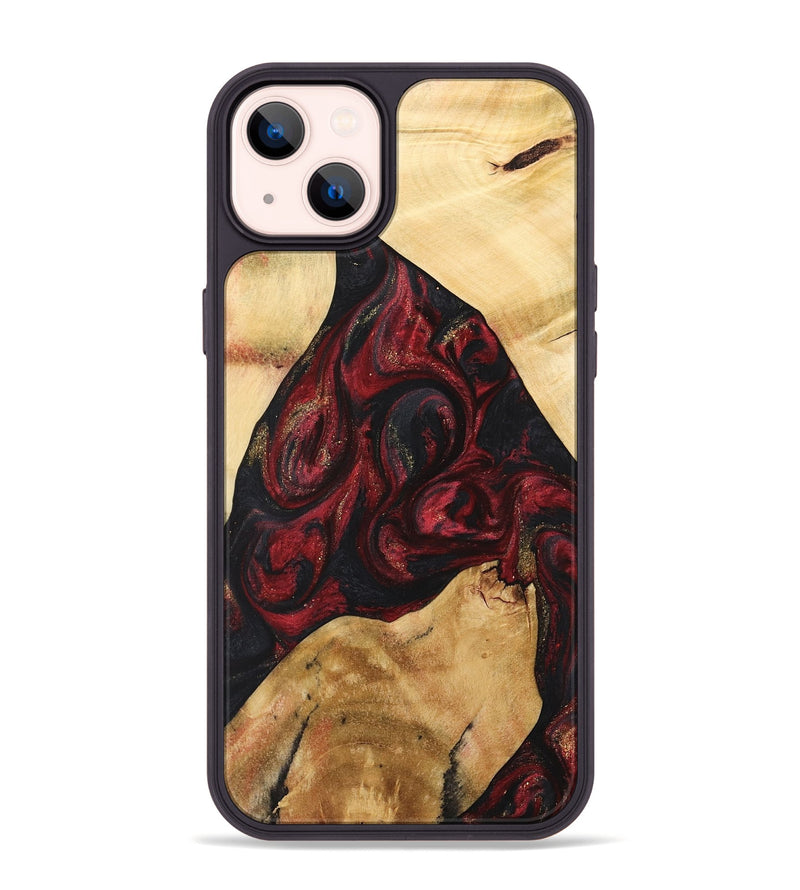 iPhone 14 Plus Wood Phone Case - Farouk (Red, 741399)