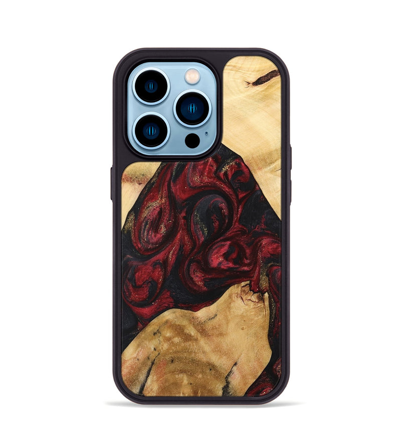 iPhone 14 Pro Wood Phone Case - Farouk (Red, 741399)