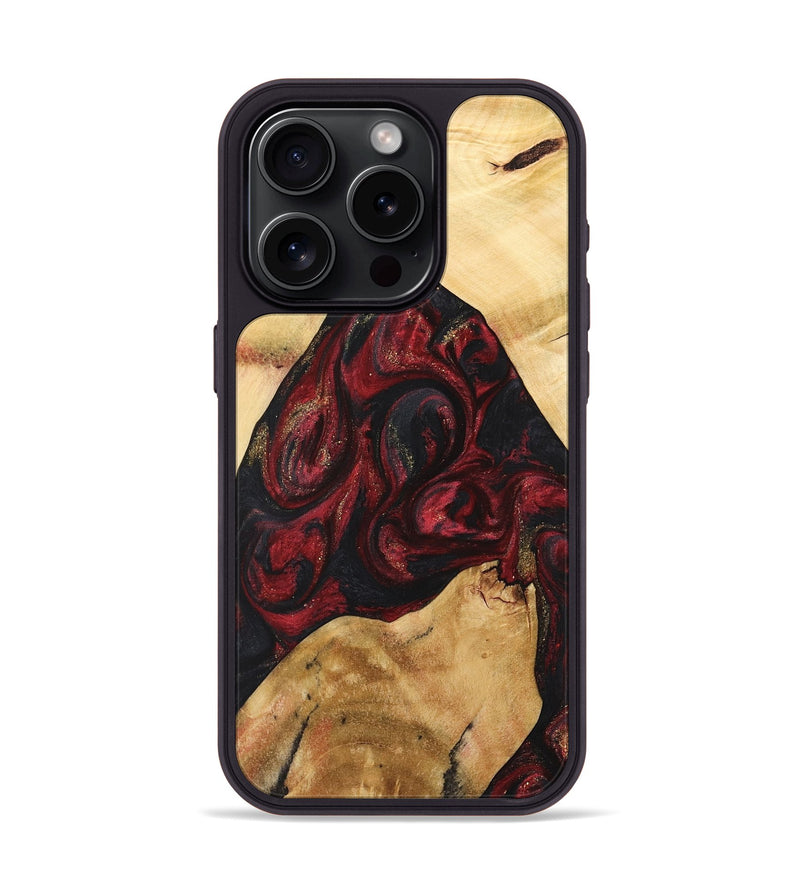 iPhone 15 Pro Wood Phone Case - Farouk (Red, 741399)