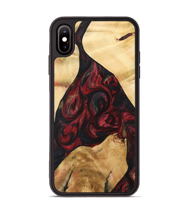 iPhone Xs Max Wood Phone Case - Farouk (Red, 741399)