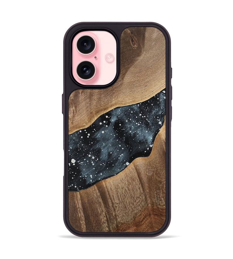 iPhone 16 Wood Phone Case - Lorene (Cosmos, 741400)