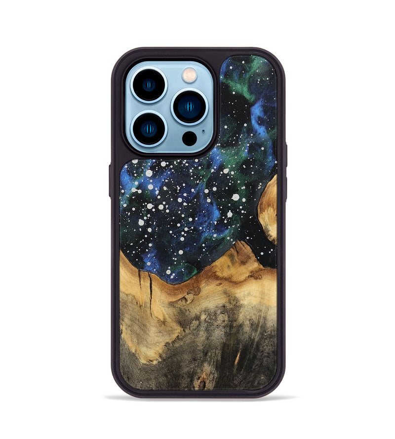 iPhone 14 Pro Wood Phone Case - Line (Cosmos, 741404)