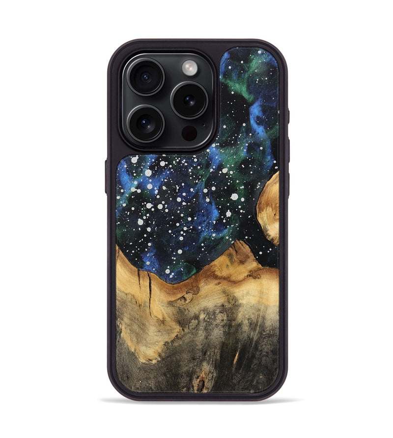 iPhone 15 Pro Wood Phone Case - Line (Cosmos, 741404)