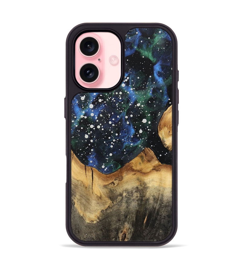 iPhone 16 Wood Phone Case - Line (Cosmos, 741404)