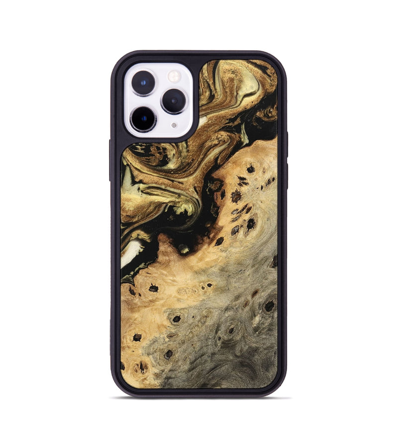 iPhone 11 Pro Wood Phone Case - Shuhi (Black & White, 741406)