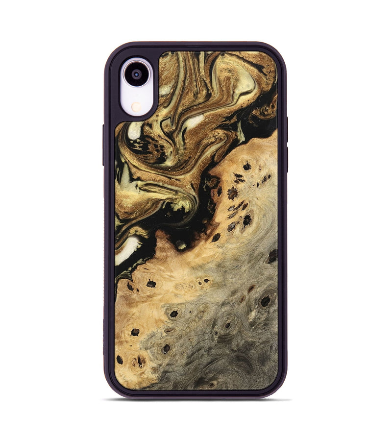 iPhone Xr Wood Phone Case - Shuhi (Black & White, 741406)