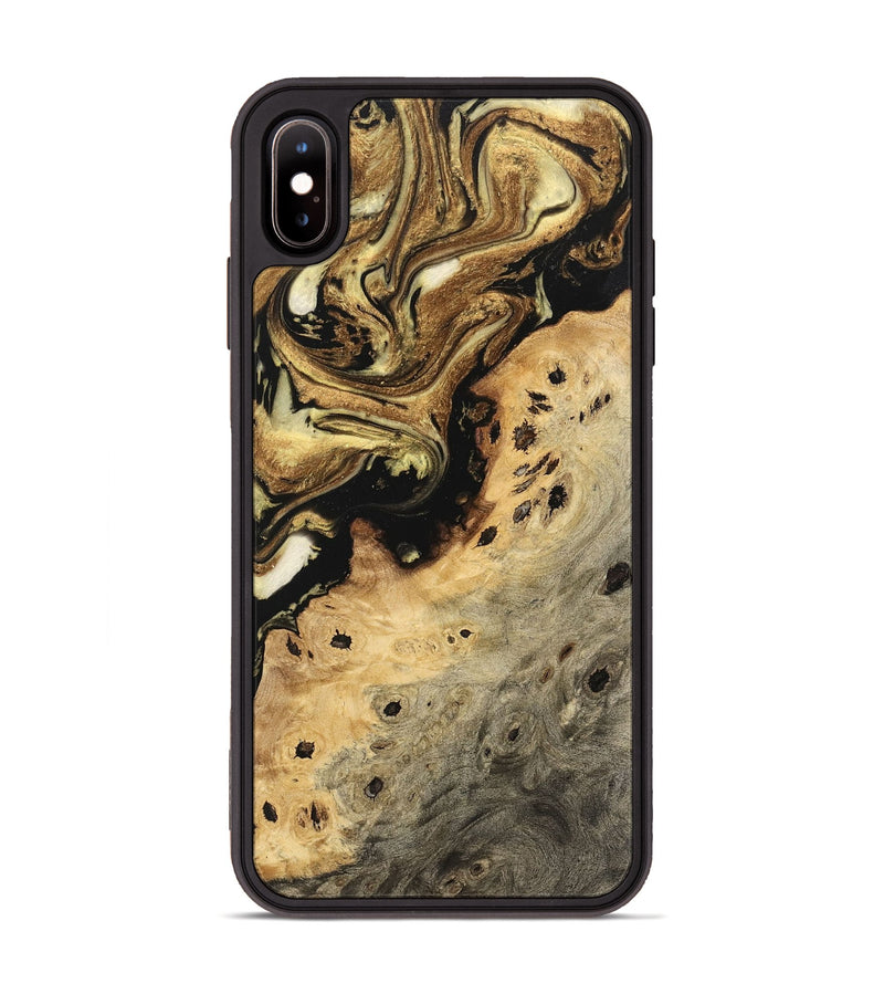 iPhone Xs Max Wood Phone Case - Shuhi (Black & White, 741406)