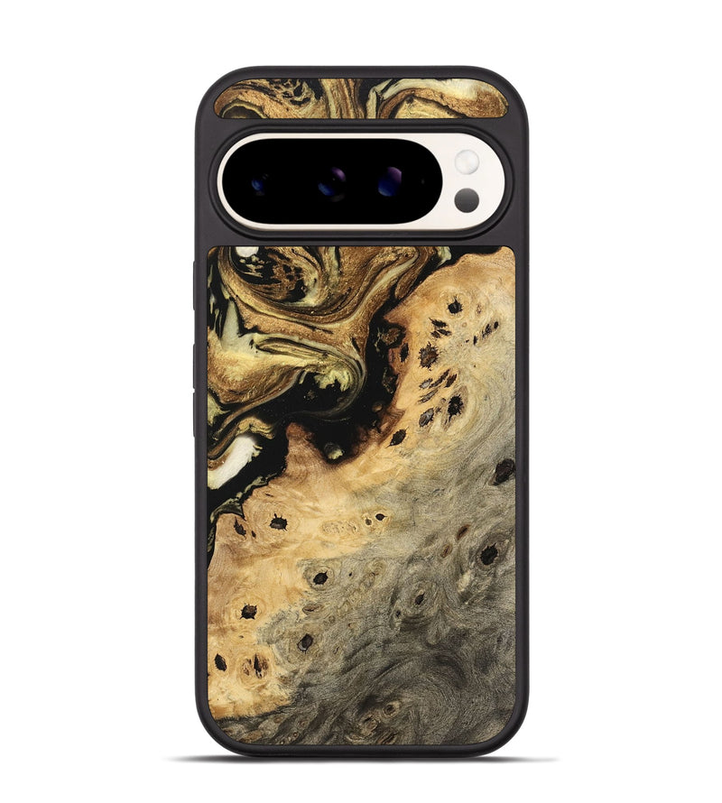 Pixel 9 Pro Wood Phone Case - Shuhi (Black & White, 741406)