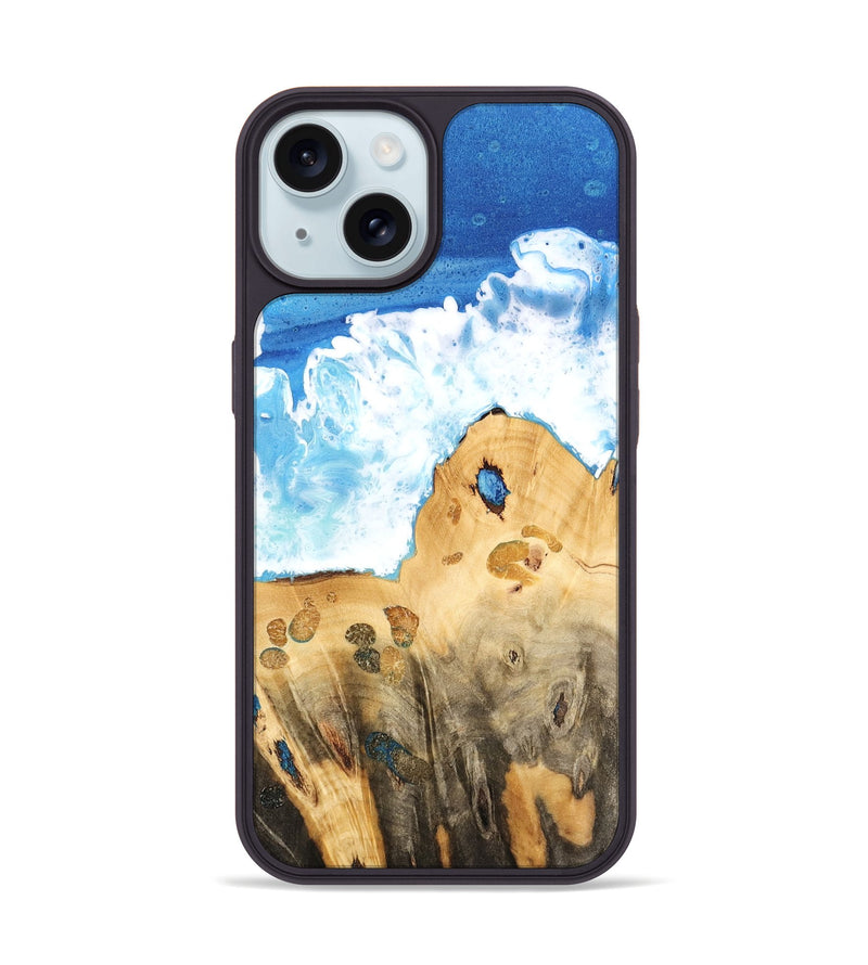 iPhone 15 Wood Phone Case - Mariska (Coastal, 741407)