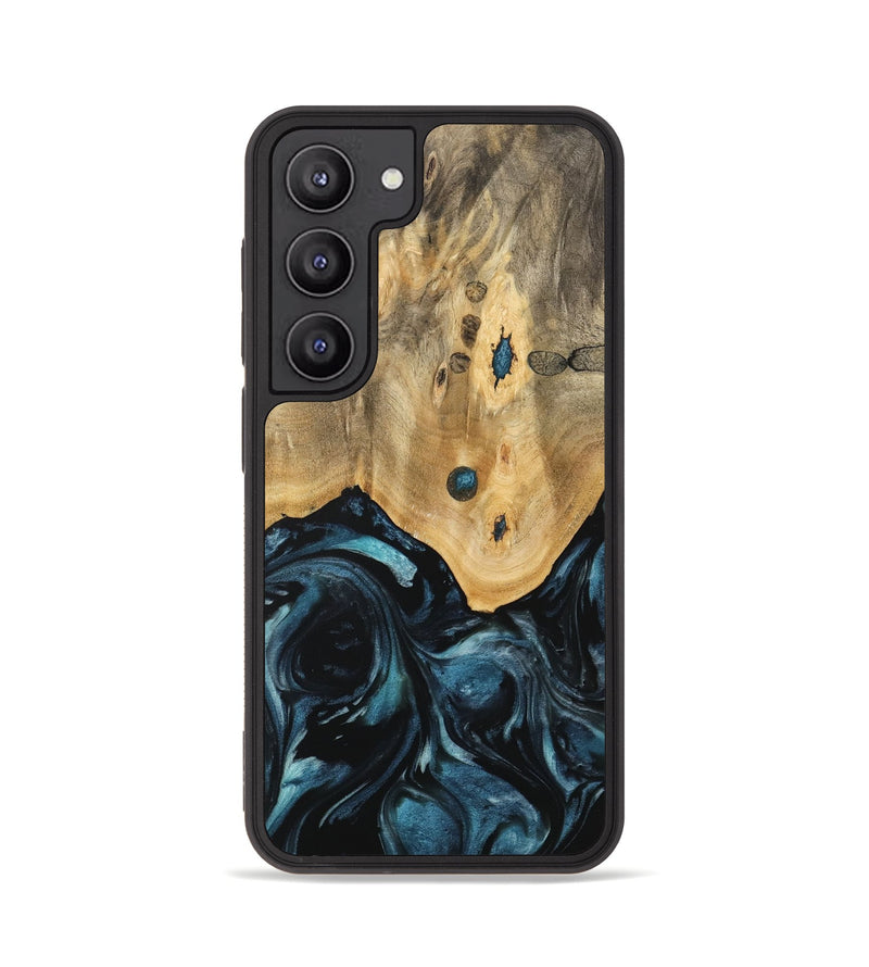 Galaxy S23 Wood Phone Case - Ruchel (Blue, 741411)