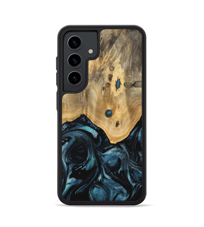 Galaxy S24 Wood Phone Case - Ruchel (Blue, 741411)