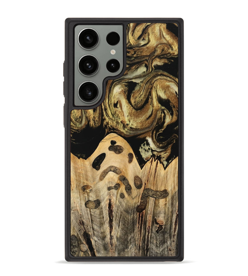 Galaxy S23 Ultra Wood Phone Case - Kamal (Black & White, 741417)