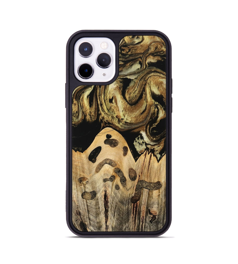 iPhone 11 Pro Wood Phone Case - Kamal (Black & White, 741417)