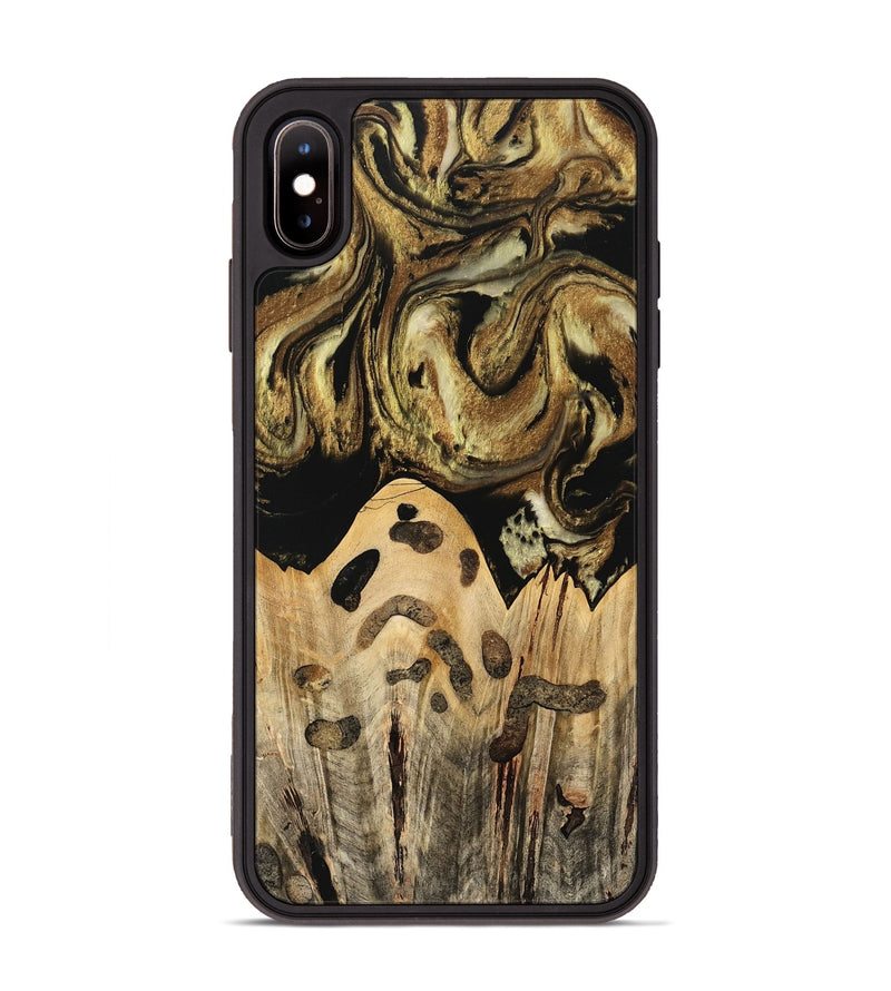 iPhone Xs Max Wood Phone Case - Kamal (Black & White, 741417)