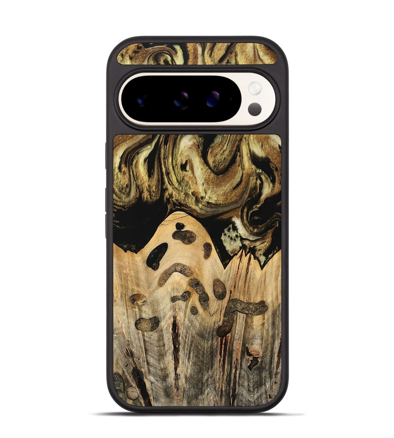 Pixel 9 Pro Wood Phone Case - Kamal (Black & White, 741417)