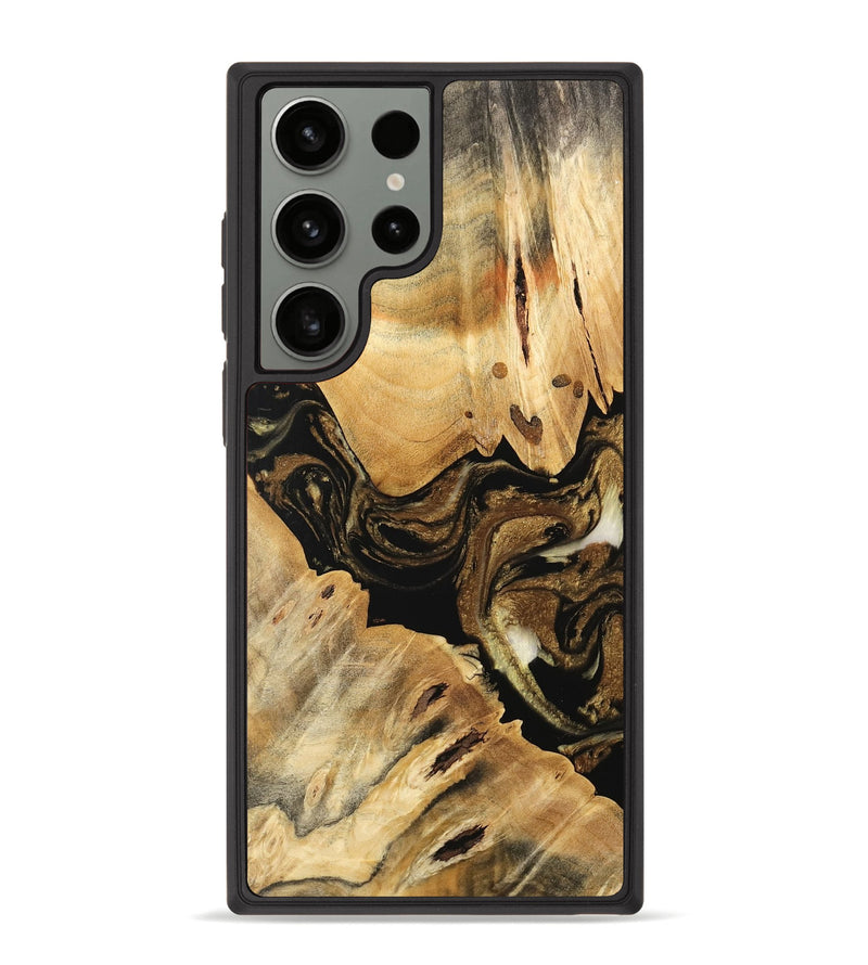 Galaxy S23 Ultra Wood Phone Case - Kaylin (Black & White, 741418)