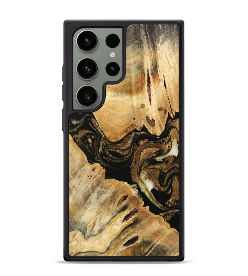 Galaxy S24 Ultra Wood Phone Case - Kaylin (Black & White, 741418)