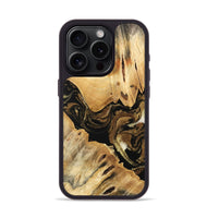 iPhone 15 Pro Wood Phone Case - Kaylin (Black & White, 741418)