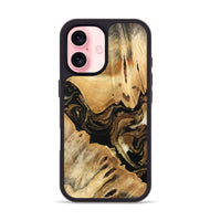 iPhone 16 Wood Phone Case - Kaylin (Black & White, 741418)