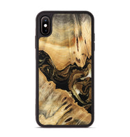 iPhone Xs Max Wood Phone Case - Kaylin (Black & White, 741418)