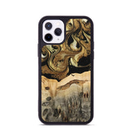 iPhone 11 Pro Wood Phone Case - Collen (Black & White, 741420)