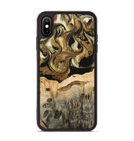 iPhone Xs Max Wood Phone Case - Collen (Black & White, 741420)