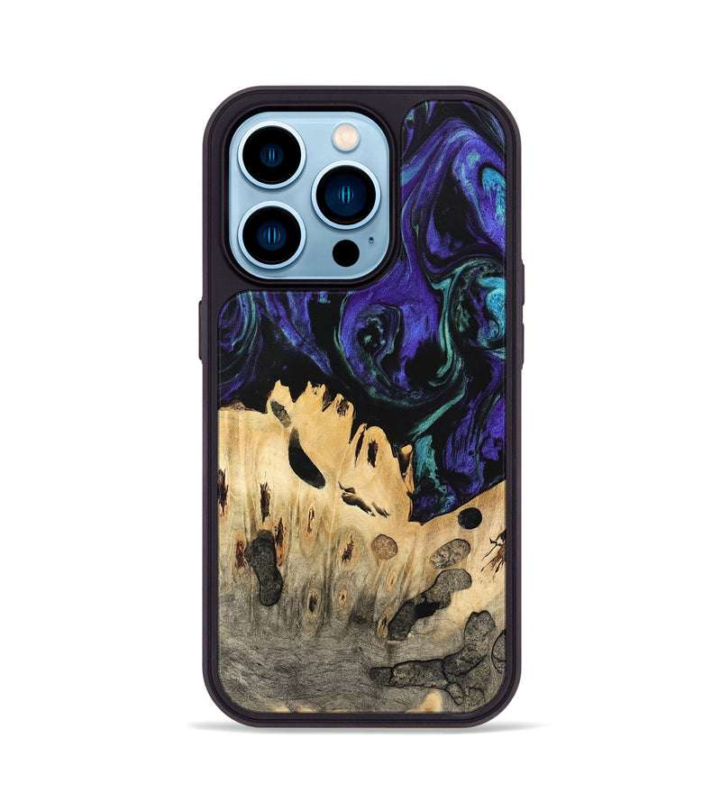 iPhone 14 Pro Wood Phone Case - Giza (Purple, 741422)