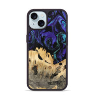 iPhone 15 Wood Phone Case - Giza (Purple, 741422)