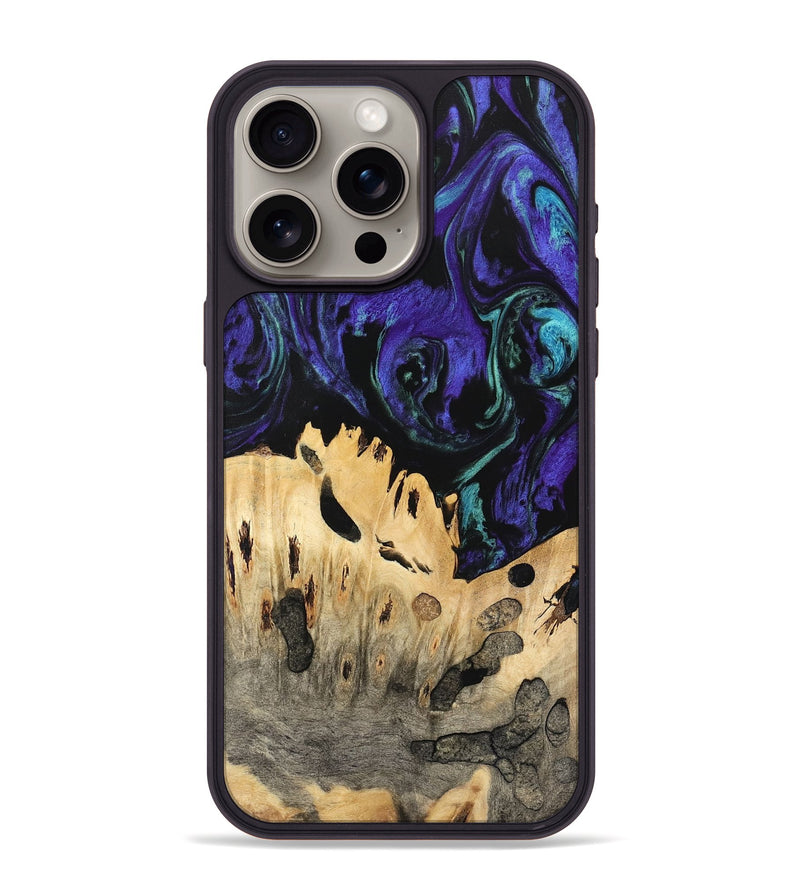 iPhone 15 Pro Max Wood Phone Case - Giza (Purple, 741422)