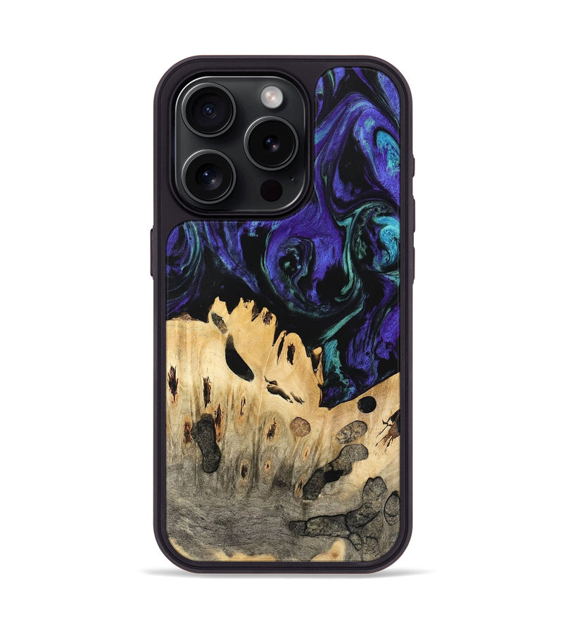 iPhone 15 Pro Wood Phone Case - Giza (Purple, 741422)