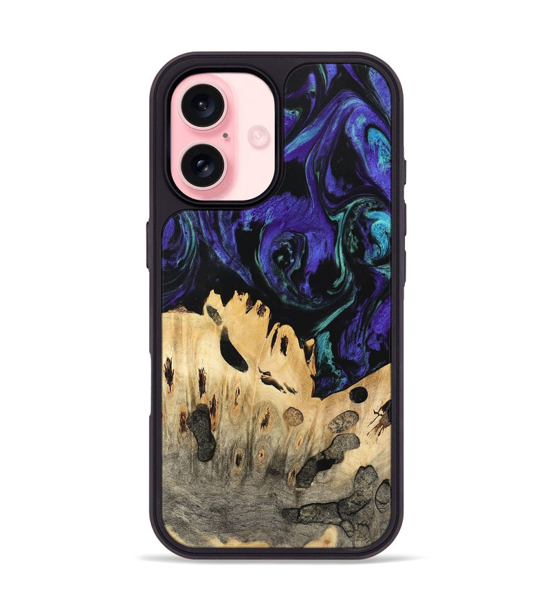 iPhone 16 Wood Phone Case - Giza (Purple, 741422)