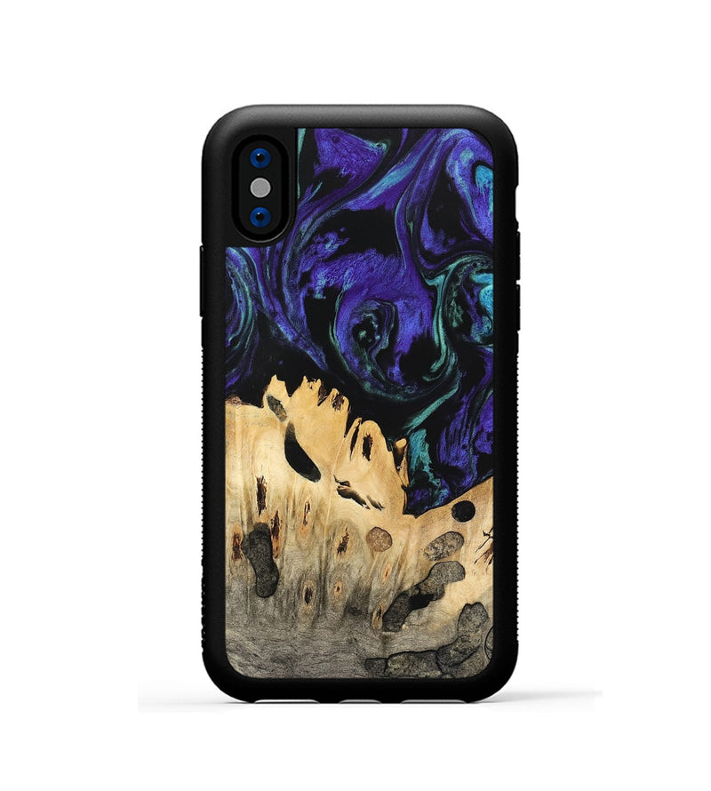 iPhone Xs Wood Phone Case - Giza (Purple, 741422)