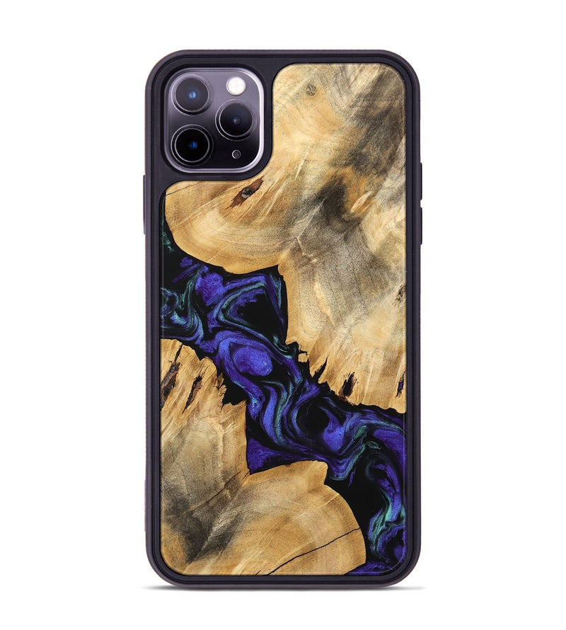 iPhone 11 Pro Max Wood Phone Case - Tallou (Purple, 741423)