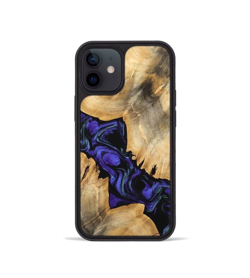 iPhone 12 mini Wood Phone Case - Tallou (Purple, 741423)