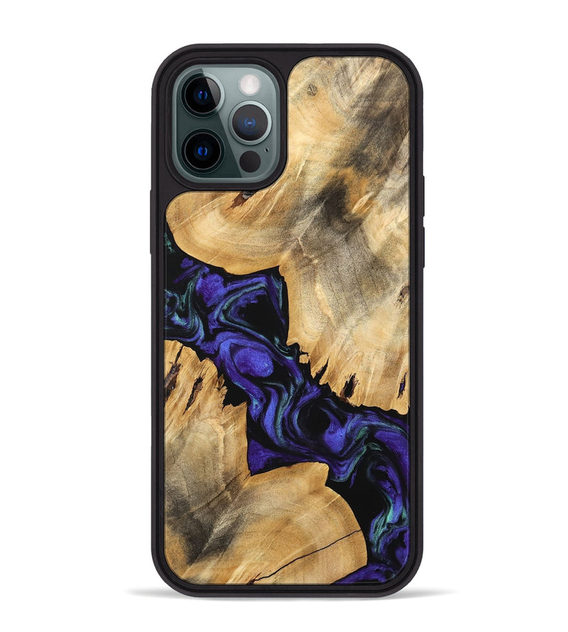 iPhone 12 Pro Max Wood Phone Case - Tallou (Purple, 741423)