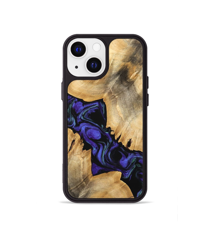 iPhone 13 mini Wood Phone Case - Tallou (Purple, 741423)