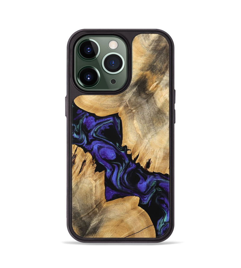 iPhone 13 Pro Wood Phone Case - Tallou (Purple, 741423)