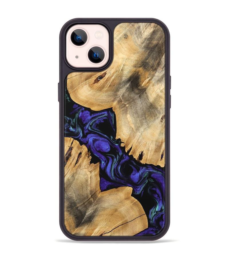 iPhone 14 Plus Wood Phone Case - Tallou (Purple, 741423)