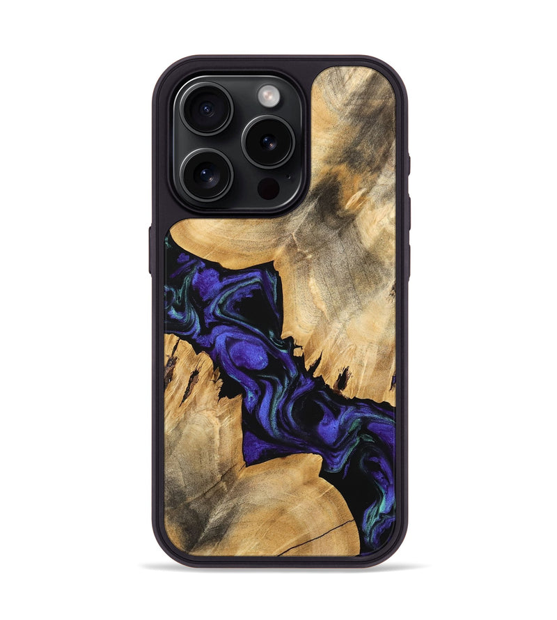 iPhone 15 Pro Wood Phone Case - Tallou (Purple, 741423)